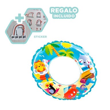 INFLABLE ACOGEDOR DE TRANSPORTAR CELESTE Y+GIFT STICKERS