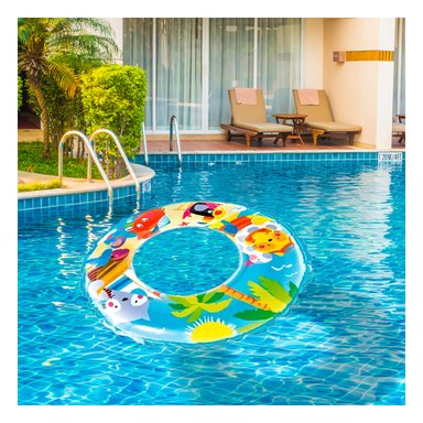 INFLABLE RYBIU ELEGANTE Y MOVIBLE CELESTE + ENVOLTORIO DE REGALO