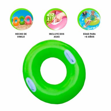 INFLABLE RYBIU 59258NP VERDE LLAMATIVO CON ASA 76CM + LIGAS REGALO