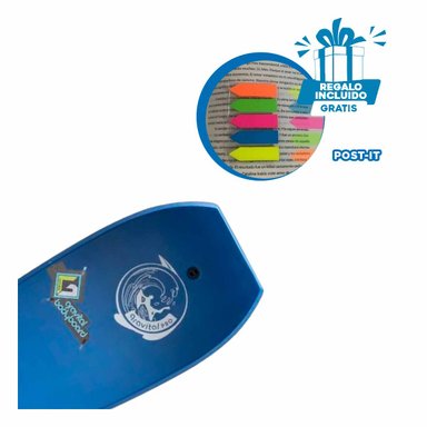 FLOTADOR NATACIÓN RYBIU CHAPOTEAR 41 AZUL + BANDERITAS ADHESIVAS