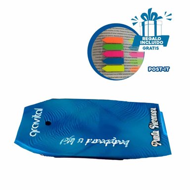 FLOTADOR NATACIÓN RYBIU CHAPOTEAR 42 AZUL + BANDERITAS ADHESIVAS