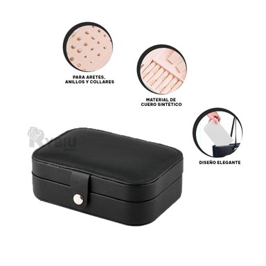 JOYERO RYBIU BE32210 CAJA UTIL JOYAS EN + BANDERITAS ADHESIVAS NEGRO