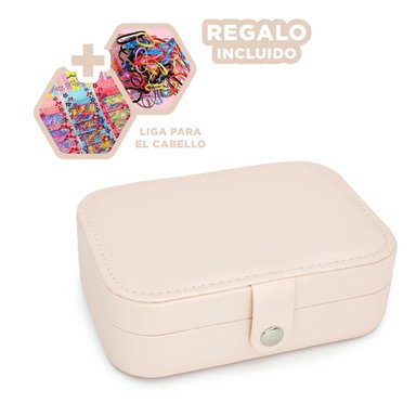 JOYERO RYBIU BE32211 CAJA GUARDAR JOYAS EN CLARO + LIGAS REGALO BEIGE