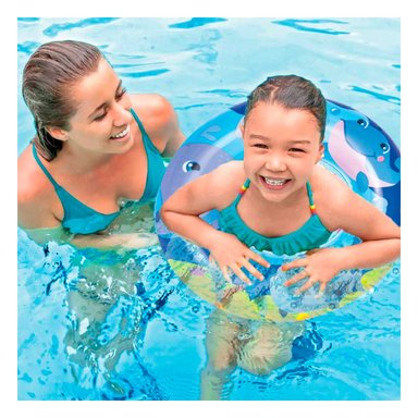 FLOTADOR RYBIU PORTATIL EN AZUL MOD.36113 + PAPEL DE REGALO