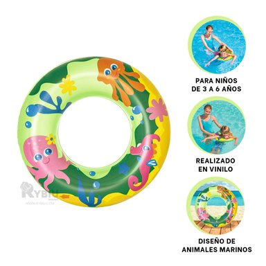 INFLABLE DE GRAN CAPACIDAD VERDE MOD.36113 Y+REGALO STICKERS