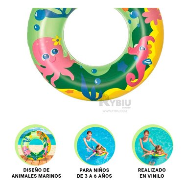 INFLABLE RYBIU DE MAYOR DIVERSION VERDE MOD.36113 + GIFT STICKERS