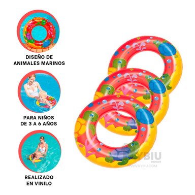 INFLABLE RYBIU PARA MAYOR DIVERSION ROJO MOD.36113 + GIFT STICKERS