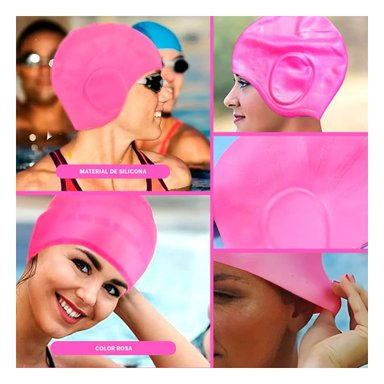 ACCESORIO PISCINA RYBIU MG-ED06 ROSADO COFIA VERSATIL NATACION + POST-IT ADHESIVOS