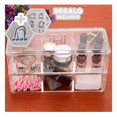 CAJA RYBIU BE32268 TRANSPARENTE ORDEN LABIALES MULTINIVEL + REGALO STICKERS