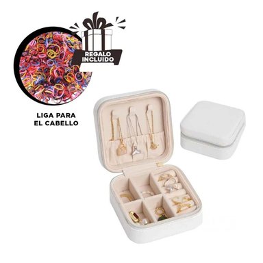 JOYERO RYBIU BE32259 ALHAJERO PEQUEÑO EN TONALIDAD + LIGAS REGALO BLANCO