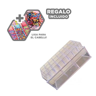 ORGANIZADOR RYBIU 8030 TRANSPARENTE PORTADOR HERMOSO DISEÑO + LIGAS REGALO