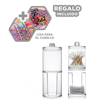 EXPENDEDOR RYBIU BE32418 TRANSPARENTE VERSATIL DOBLE EN + LIGAS REGALO