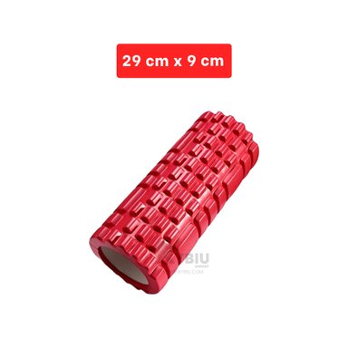 RODILLO RYBIU DE29534 LARGO 29X9CM FITNESS ROJO + LIGAS REGALO