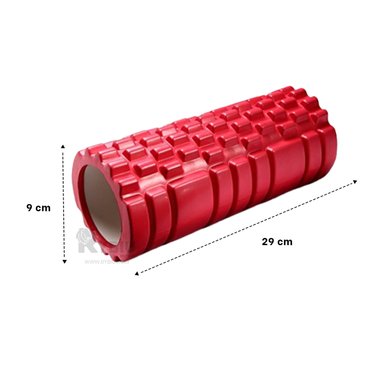 RODILLO RYBIU DE29534 LARGO 29X9CM MUSCULAR ROJO + REGALO LIGAS PEINAR