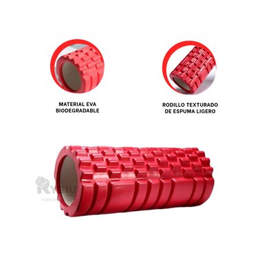 CILINDRO RYBIU DE29534 LARGO 29CM DURABLE PRACTICAR ROJO + REGALO AGENDITA