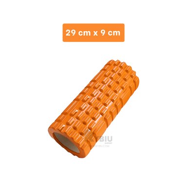 RODILLO RYBIU DE29536 LARGO 29X9CM FITNESS ANARANJADO + LIGAS REGALO