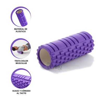 RODILLO RYBIU DE29532 LARGO 29CM EJERCITAR MORADO + BANDERITAS ADHESIVAS