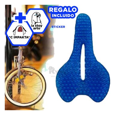 SILLIN RYBIU DE30509 UTIL BICICLETA AZUL + REGALO LIGAS PEINAR