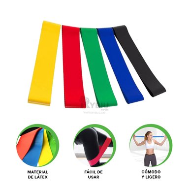 LIGAS RYBIU DE30514 DE 5 INTENSIDADES MULTICOLOR + BANDERITAS ADHESIVAS