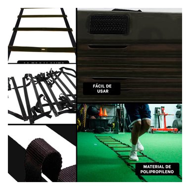 ESCALERA RYBIU DE30295 40CM COMPACTA Y BONITA NEGRO + REGALO STICKERS