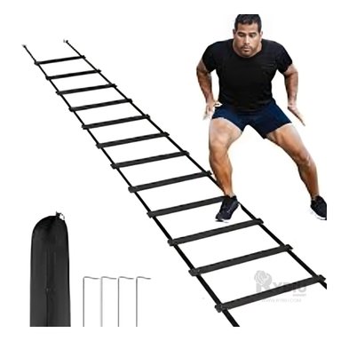 ESCALERA RYBIU DE30296 40CM VERSATIL CROSSFIT NEGRO + BANDERITAS ADHESIVAS