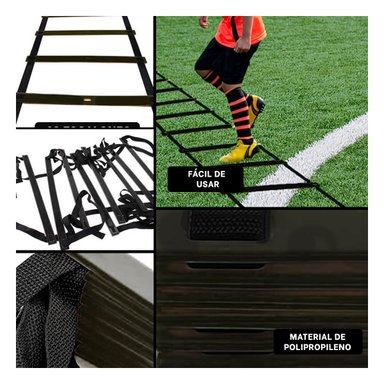 ESCALERA RYBIU DE30295 40CM FUNCIONAL CON PESO NEGRO + GIFT MINIAGENDA