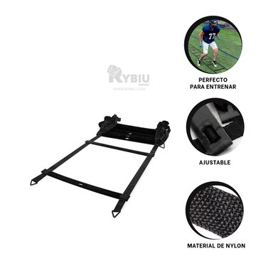 ESCALERA RYBIU DE30295 40CM VERSATIL CROSSFIT NEGRO + BANDERITAS ADHESIVAS