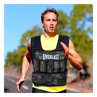 CHALECO RYBIU 10KG VERDE PESADO CROSSFIT + PAPEL REGALO