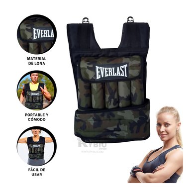 CHALECO RYBIU 10KG VERDE DURADERO RESISTENCIA + REGALO AGENDITA - 3