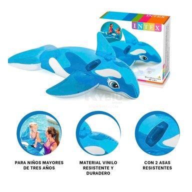 SALVAVIDAS DURADERO EN VINILO COLOR AZUL Y+GIFT STICKERS - 3