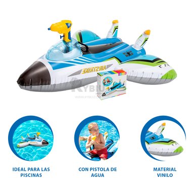 INFLABLE RYBIU DE GRAN CAPACIDAD AZUL 57536NP + REGALO STICKERS