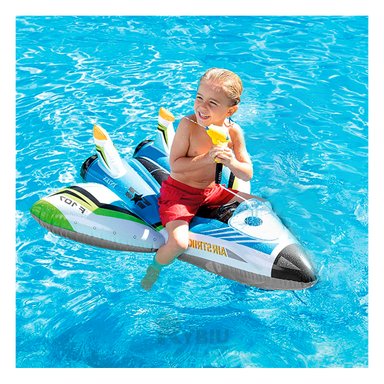 FLOTADOR RYBIU PORTATIL AZUL 57536NP + PAPEL DE REGALO