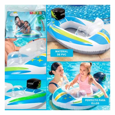 BOTE PORTATIL 3D CARRO 59380NP FACIL DE USAR Y TRANSPORTAR EN AGUA Y+POST IT