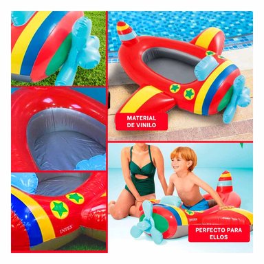 BOTE PORTATIL 3D AVION 59380NP FACIL DE USAR Y TRANSPORTAR EN AGUA Y+POST IT