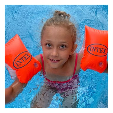 DISPOSITIVO DE BRAZO INFLABLE PARA NIÑOS EN PISCINA 23 X 15 CM Y+LIGAS REGALO - 1