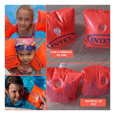 DISPOSITIVO DE BRAZO INFLABLE PARA NIÑOS EN PISCINA 23 X 15 CM Y+LIGAS REGALO - 5
