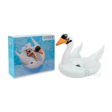 INFLABLE RYBIU 57557NP BLANCO PRACTICO CISNE + REGALO LIGAS PEINAR