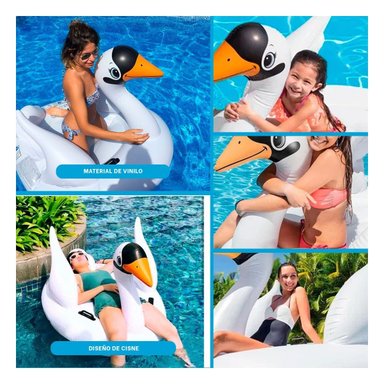 INFLABLE RYBIU 57557NP BLANCO CON FORMA CISNE 130X102X99CM + POST-IT ADHESIVOS