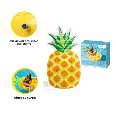 INFLABLE RYBIU 58761EU AMARILLO NADAR PINA 124X216CM + BANDERITAS ADHESIVAS