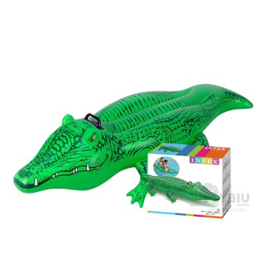INFLABLE RYBIU 58562NP VERDE NADO COCODRILO 203X114CM + BANDERITAS ADHESIVAS - 4