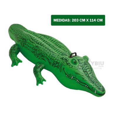 SALVAVIDAS RYBIU 58562NP VERDE LIGERO DISEÑO COCODRILO + GIFT STICKERS - 5