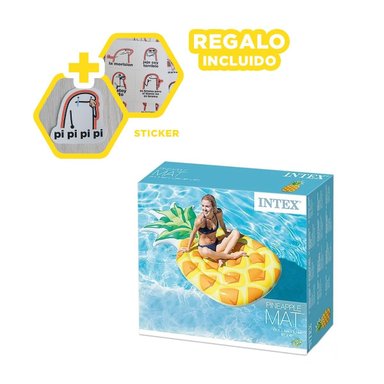 FLOTADOR RYBIU 58761EU AMARILLO INFANTIL CON FORMA PINA + REGALO STICKERS