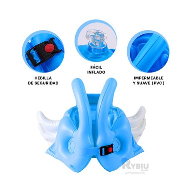 CHALECO FLOTABILIDAD RYBIU YYQ-E1001 AZUL BEBES + GIFT MINIAGENDA