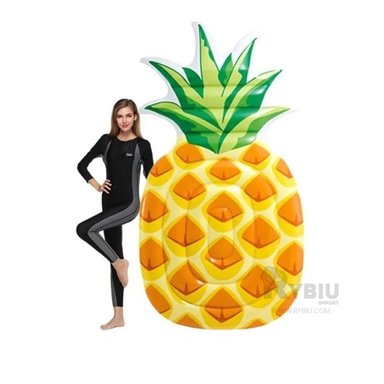 INFLABLE RYBIU 58761EU AMARILLO PRACTICO PINA + REGALO LIGAS PEINAR