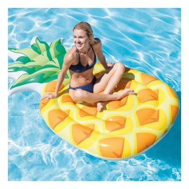 FLOTADOR RYBIU 58761EU AMARILLO BONITO CON FORMA PINA 124X216CM