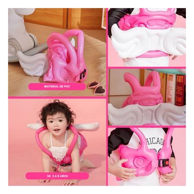 INFLABLE RYBIU YYQ-E1001 ROSADO ENTRENAR EN PISCINA + POST-IT ADHESIVOS