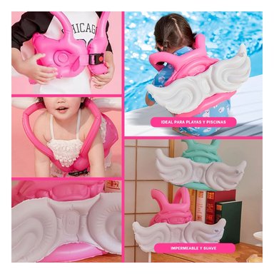 INFLABLE RYBIU YYQ-E1001 ROSADO ENTRENAR EN PISCINA + POST-IT ADHESIVOS - 5