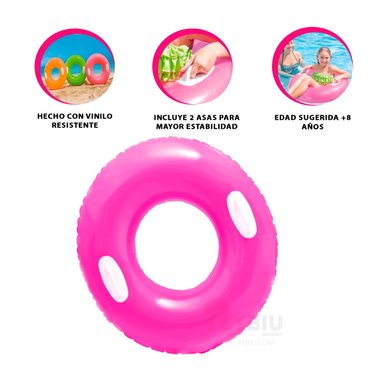 SALVAVIDAS RYBIU 59258NP FUCSIA VERSATIL UTIL CON ASA + GIFT MINIAGENDA - 3