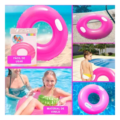 INFLABLE RYBIU 59258NP FUCSIA NADAR CON ASA 76CM + POST-IT ADHESIVOS