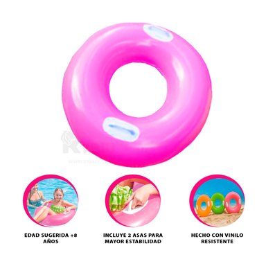 SALVAVIDAS RYBIU 59258NP FUCSIA DURABLE Y LIVIANO + REGALO AGENDITA